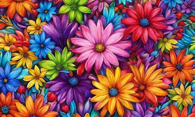 pattern, flower, seamless, floral, wallpaper, vector, flowers, design, spring, nature, illustration, decoration, summer, texture, plant, leaf, art, ornament, vintage, yellow, pink, color, textile, 
