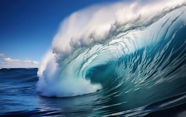 Blue Ocean Wave, Epic Surf