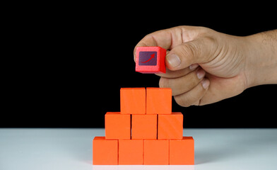 building blocks isolated on white