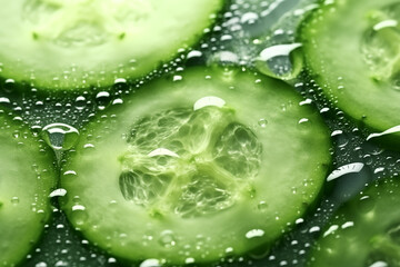 cucumber and water