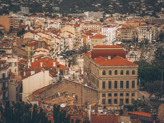 Fototapeta na wymiar View on the Cannes City, Cote d'Azur, France
