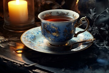 A cup of tea. Generative AI