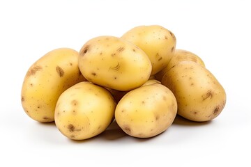 Isolated white potatoes