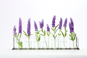 Lavender in tube on white backdrop