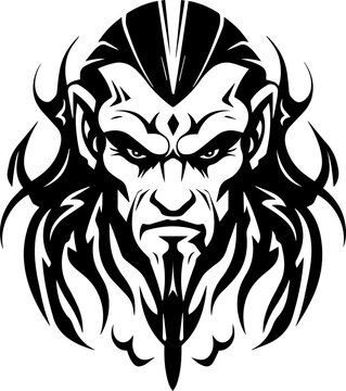Dungeons and Dragons Vampire Icon - Fantasy, Adventure, Exciting, Mystical - Generative AI Art Image - SVG