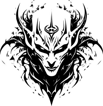 Dungeons and Dragons Vampire Icon - Fantasy, Adventure, Exciting, Mystical - Generative AI Art Image - SVG