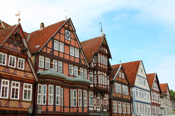 Fototapeta premium Old town houses in the city of Celle | Hiking the 