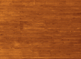 Modern, new, clean log wall made of round logs of natural color. Wood wall texture backgrounds.