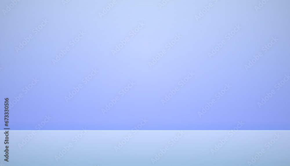 Poster light blue minimalistic background for product presentation, blank empty showcase, wall in the inter