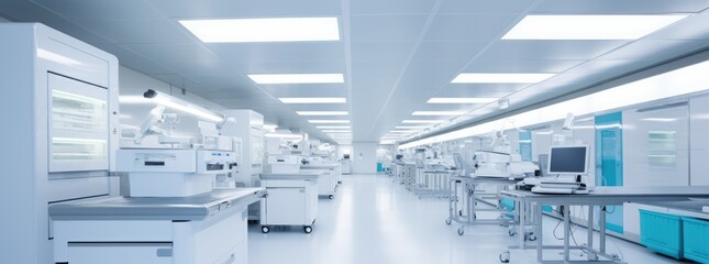 High-Tech Lab: Industrial Interior Lighting