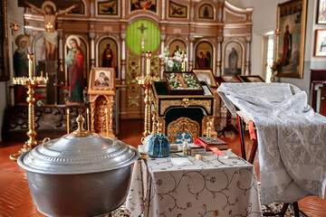 Interior during Baptism in the Intercession Church of the Holy Intercession Convent for Women
