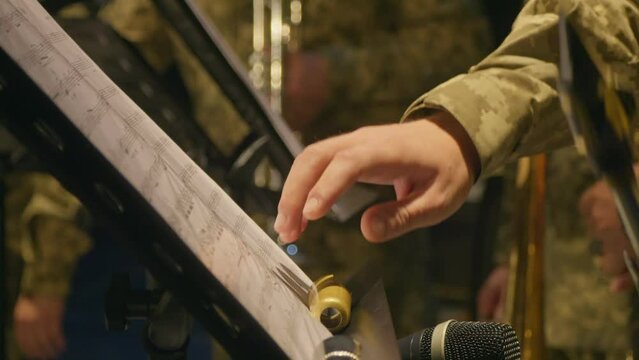 Orchestra music instrument hand military Ukraine