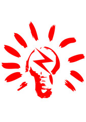  set of flash and light red icon