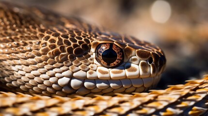 Obraz premium The Beauty of Scales: Exploring the Close-Up World of Snakes