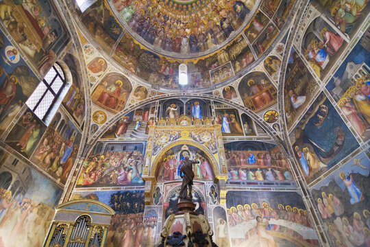 Frescoed Walls of the Padua Baptistery