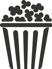 Popcorn Bucket Icon - obrazy, fototapety, plakaty