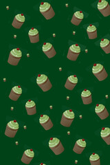 seamless background with chips