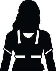 young woman paramedic Icon