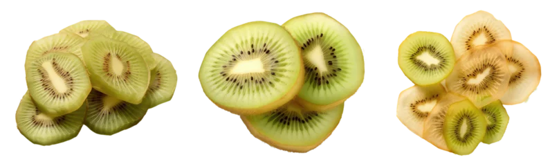 Rolgordijnen dried kiwi fruit slices  © Clemency