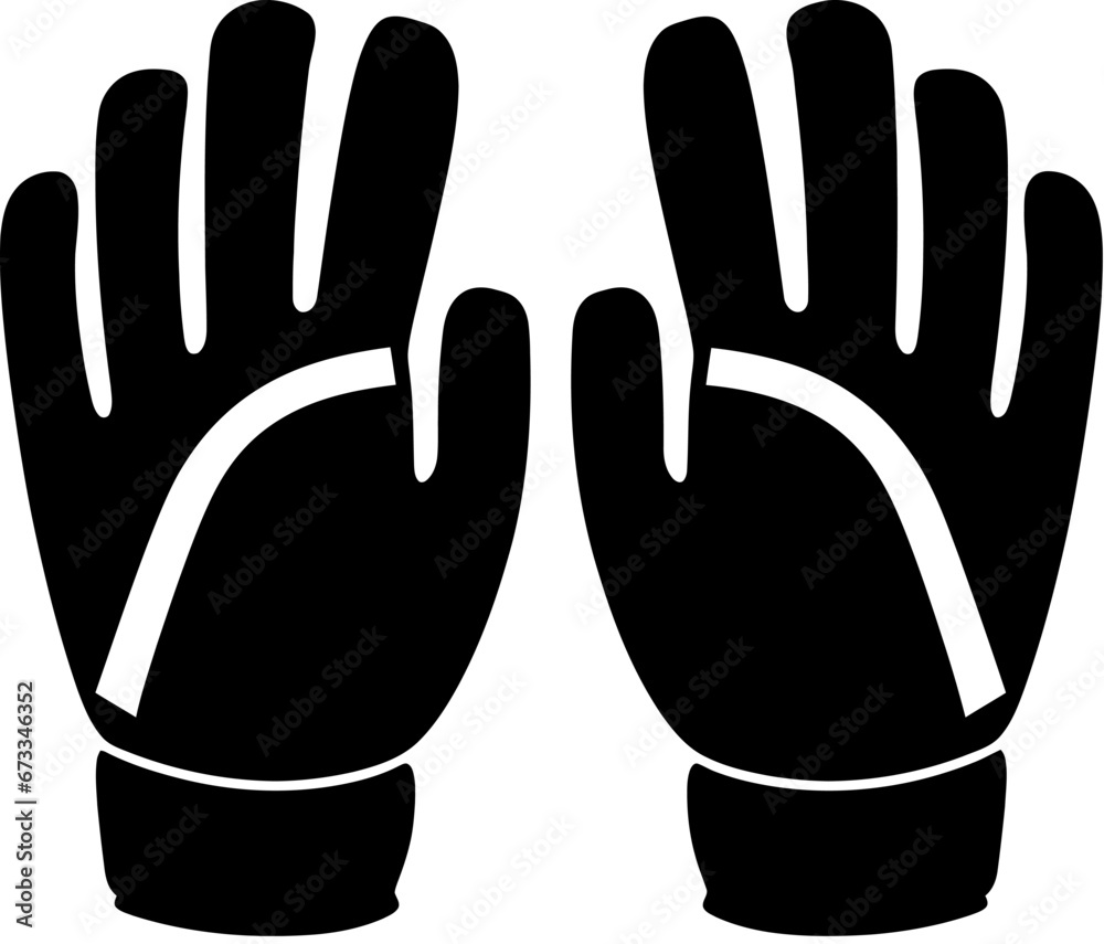 Wall mural Sports Gloves Icon