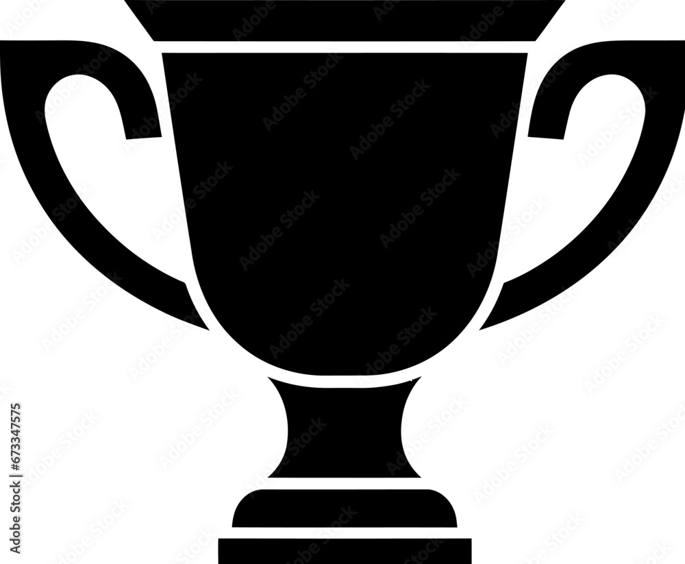 Poster trophy cup icon