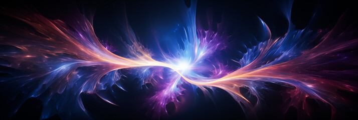 Futuristic abstract energy wave background in space