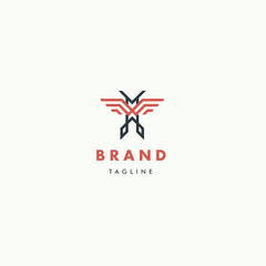 Simple American Eagle Lines Logo