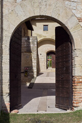 Flea Castle (Rocca Flea) , medieval fortress in Gualdo Tadino, Umbria, Italy