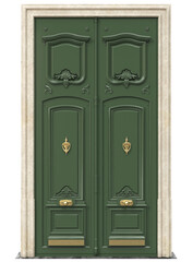 Entrance classic doors for the house