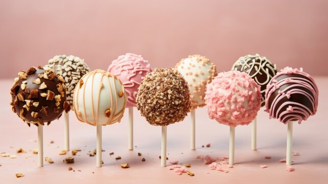 the intricate artistry of cake pops showcased by different types of cakepops