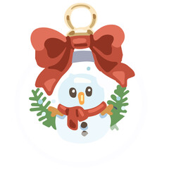 Snowman dome clip art