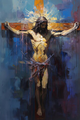 Crucifixion of Jesus, Death of Jesus Christ, Romans Crucified Jesus, Jesus Art, Digital Art