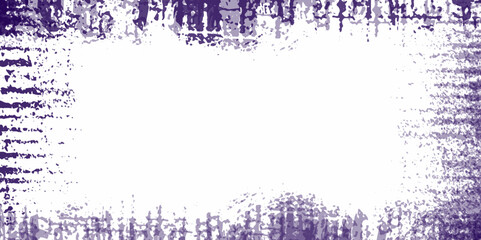 Purple grunge background. The monochrome texture. Vector scratched grunge frame. Grunge Border Frames. Dust Overlay. Distressed Grainy Grungy Framing Effect