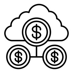 Cloud Money Icon