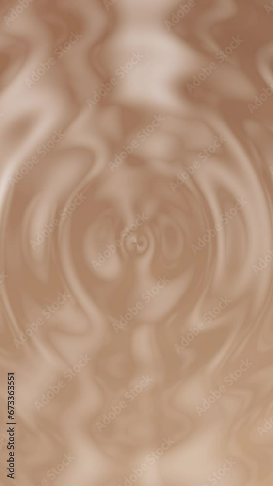 Wall mural abstract ripple background video. vertical brown background. animated seamless loop backdrop.