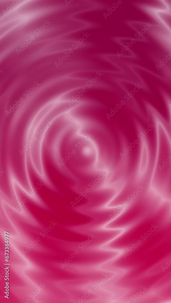 Wall mural abstract ripple background video. vertical pink background. animated seamless loop backdrop.