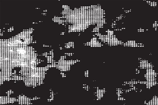 vector illustration of black digital texture on white background 