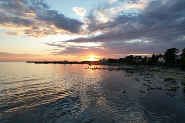 Fototapeta premium sunset at the beach