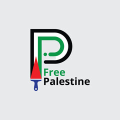 international day of solidarity with the palestinian people with flag and painting vector illustration