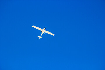 Fototapeta na wymiar Aircraft performing aerobatics at airshow