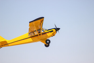 Aircraft performing aerobatics at airshow