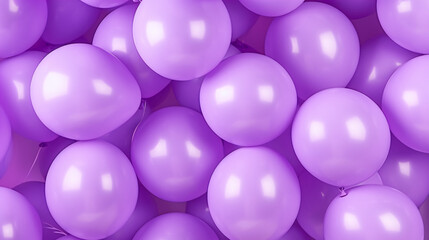 Purple Balloons Birthday Background