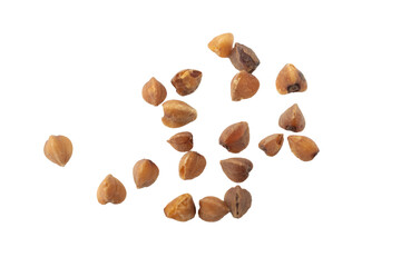 buckwheat on white isolated background