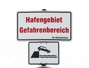 Hafengebiet Gefahrenbereich