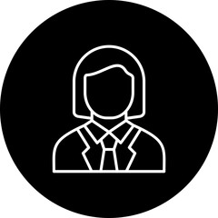 Female Accountant Icon