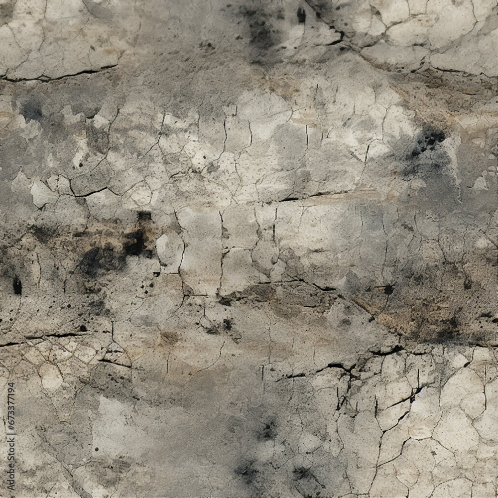 Poster eroded concrete and weathered stone pattern