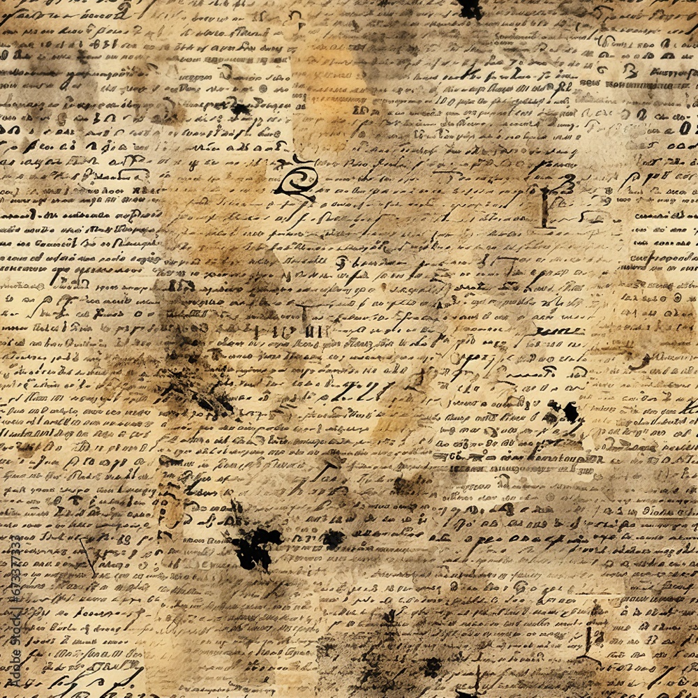 Poster Grungy Typography and Aged Paper Pattern