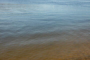 Rippled river water. calm water with small ripples.