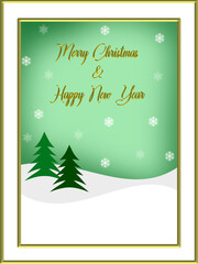 Carte de Noël et Nouvel an