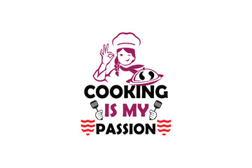 Fototapeta na wymiar Cooking t-shirt design motivational template. Unique typography Vectors graphic retro-vintage t shirt ready for all print items. Motivation about lifestyle. for poster, banner, t-shirt design.